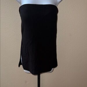 OGL Lightweight Knit Blend Black Strapless With Inside Bra Top Women’s Size XL